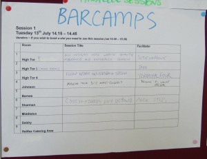BarCamp signup sheet