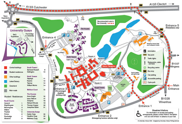 Map of Colchester Campus